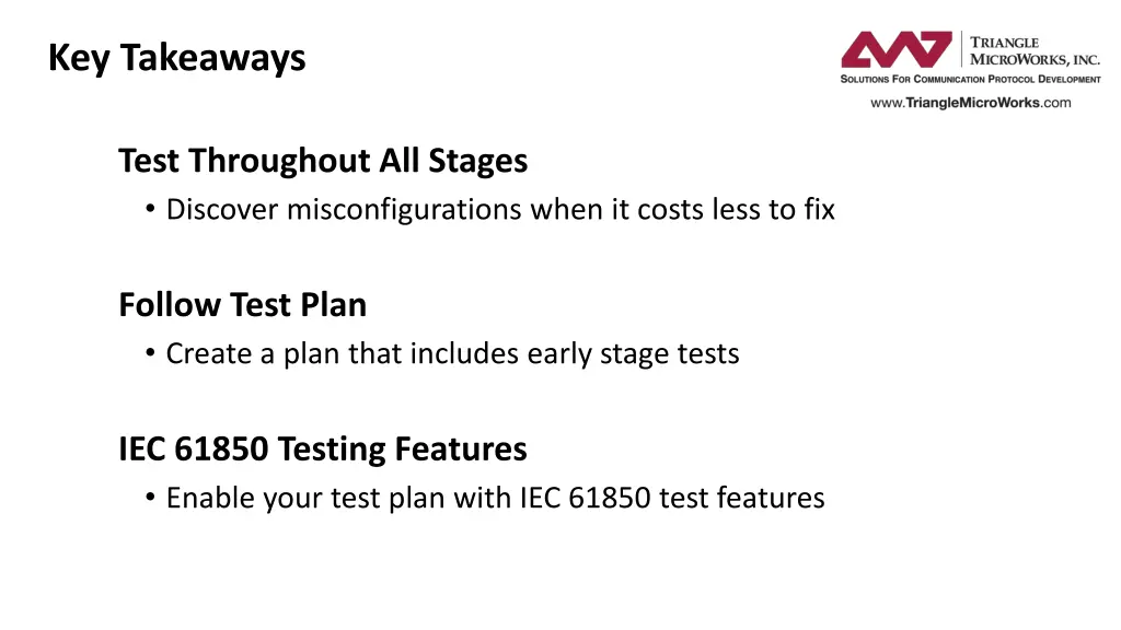 key takeaways