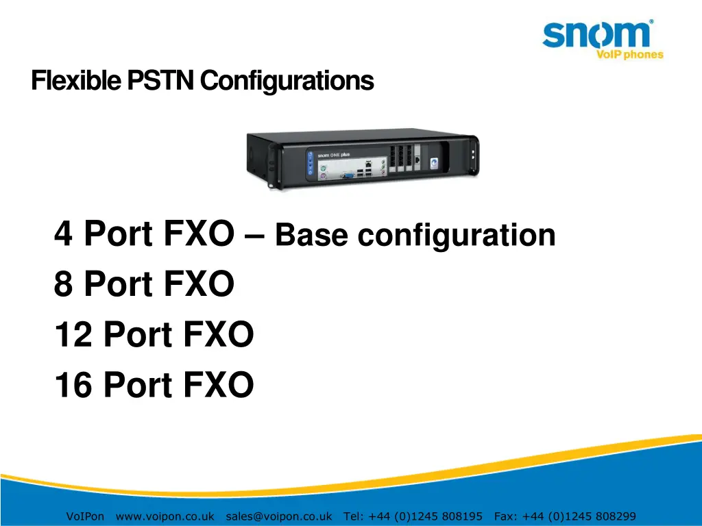 flexible pstn configurations