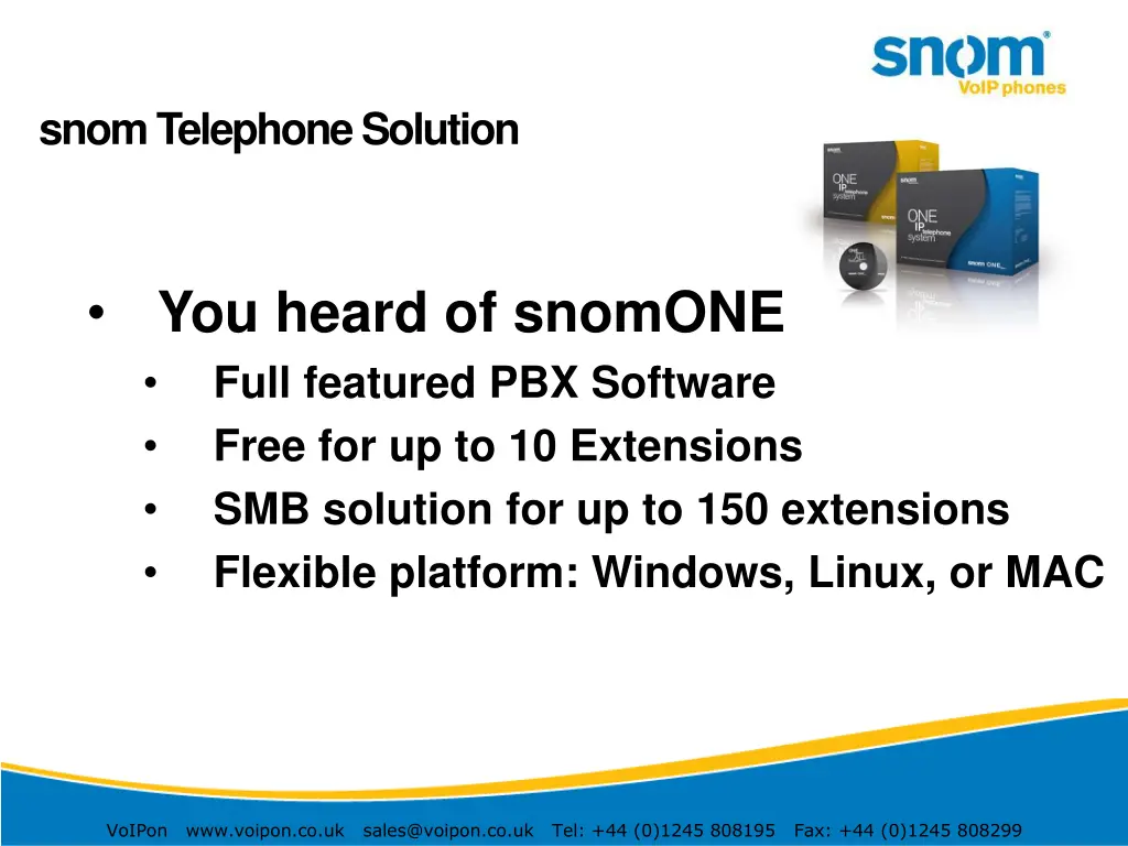 snom telephone solution 1