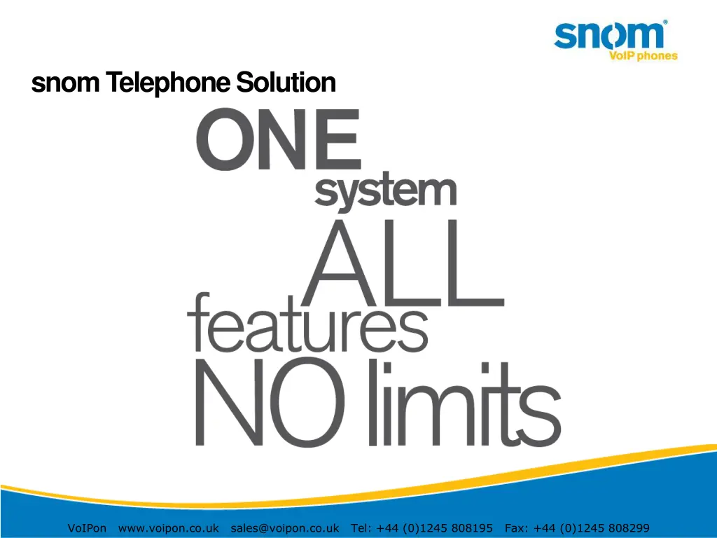 snom telephone solution 10
