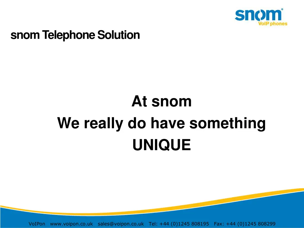 snom telephone solution 9