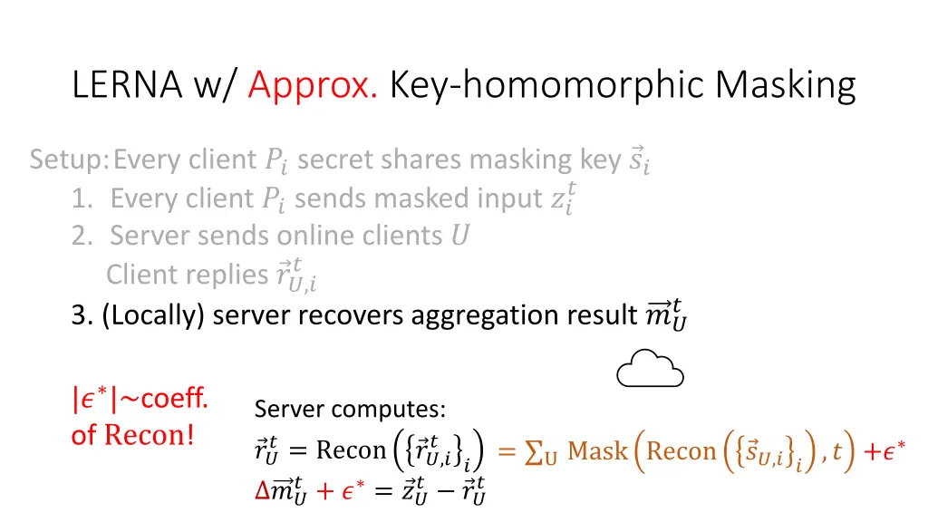 lerna w approx key homomorphic masking 1