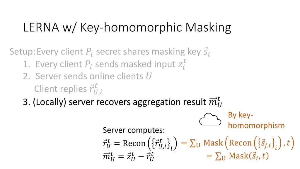 lerna w key homomorphic masking 2