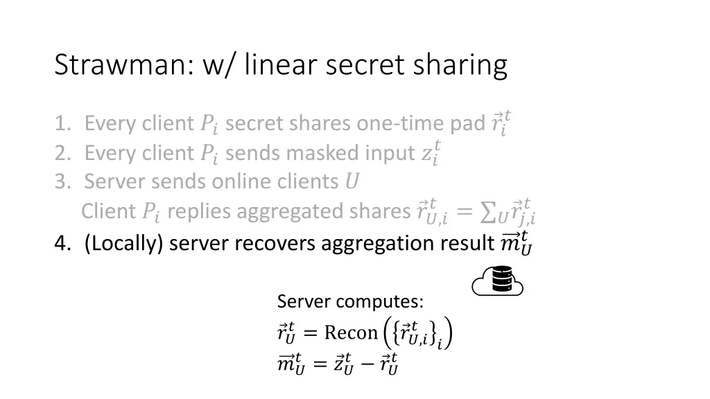 strawman w linear secret sharing 5