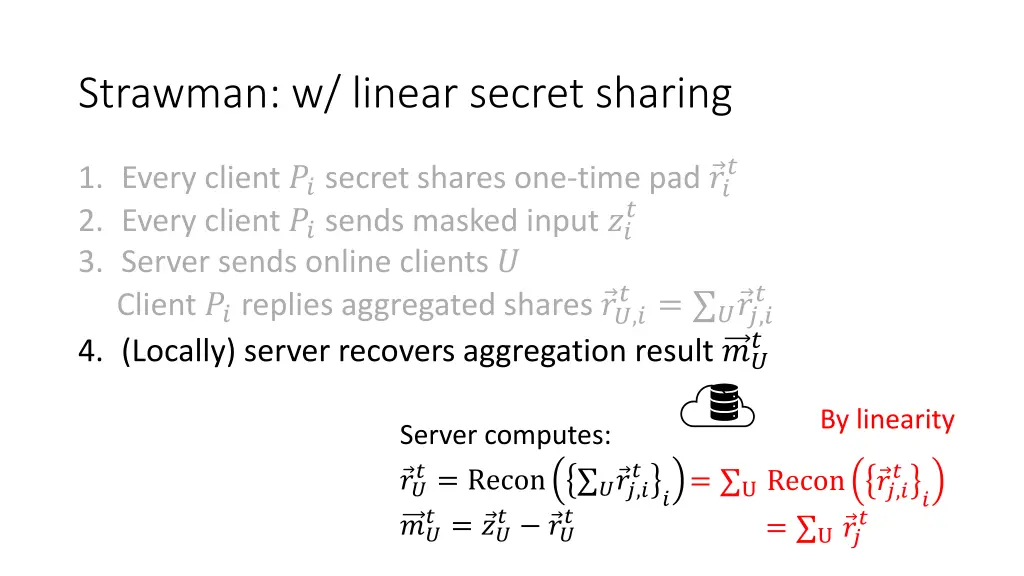strawman w linear secret sharing 6