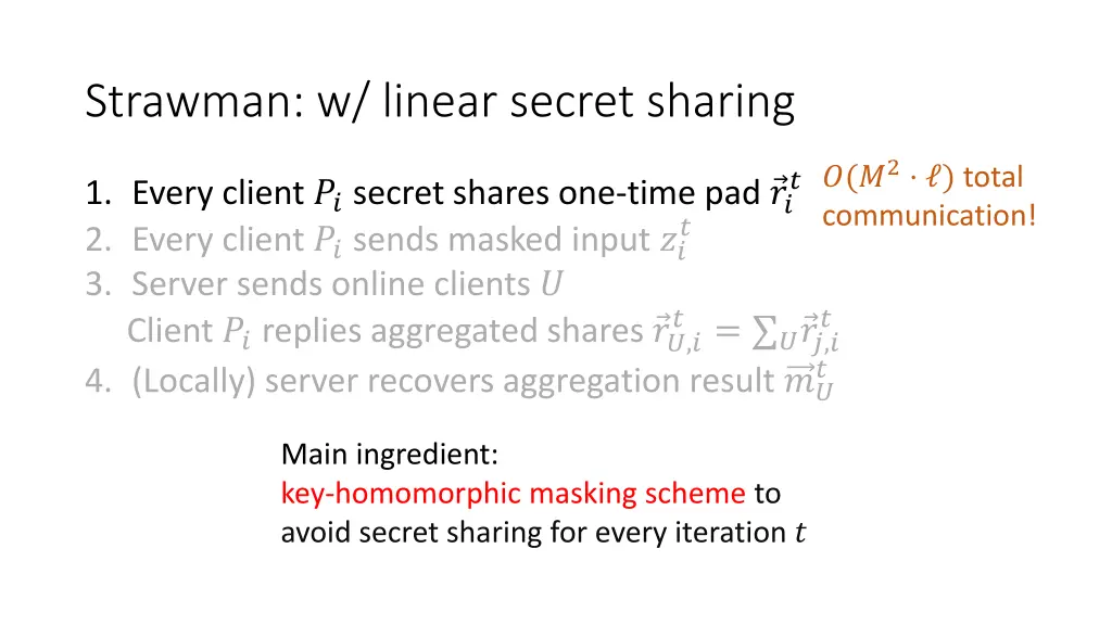 strawman w linear secret sharing 7