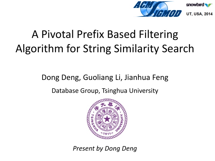 a pivotal prefix based filtering algorithm