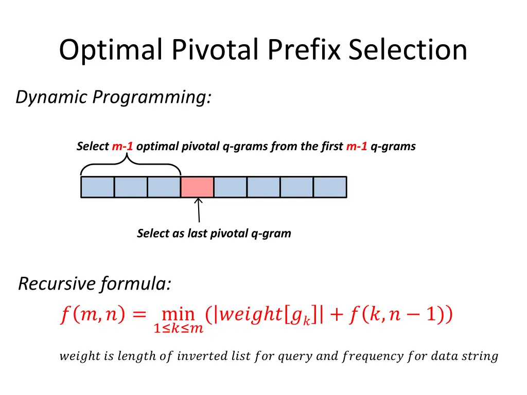 optimal pivotal prefix selection 2