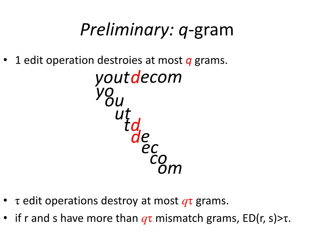 preliminary q gram 1