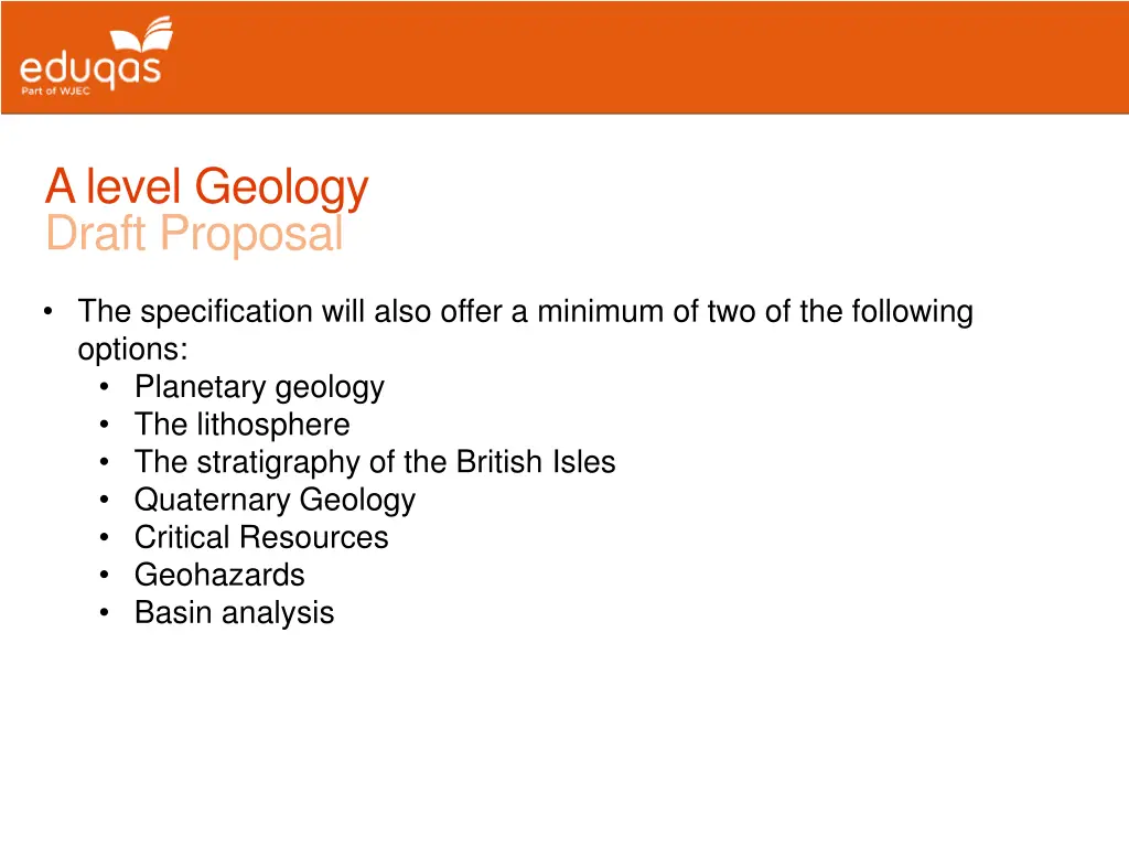 a level geology draft proposal 1