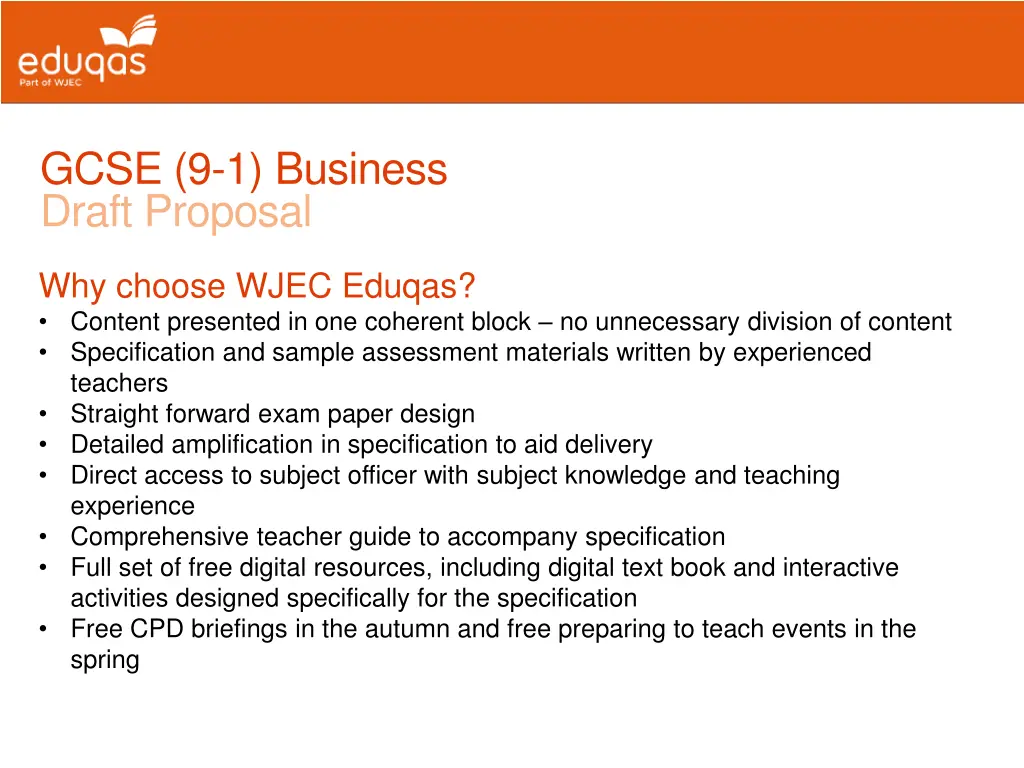 gcse 9 1 business draft proposal 1