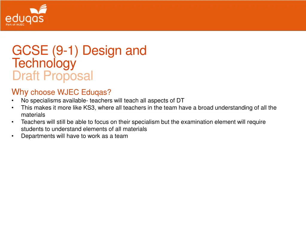gcse 9 1 design and technology draft proposal 1