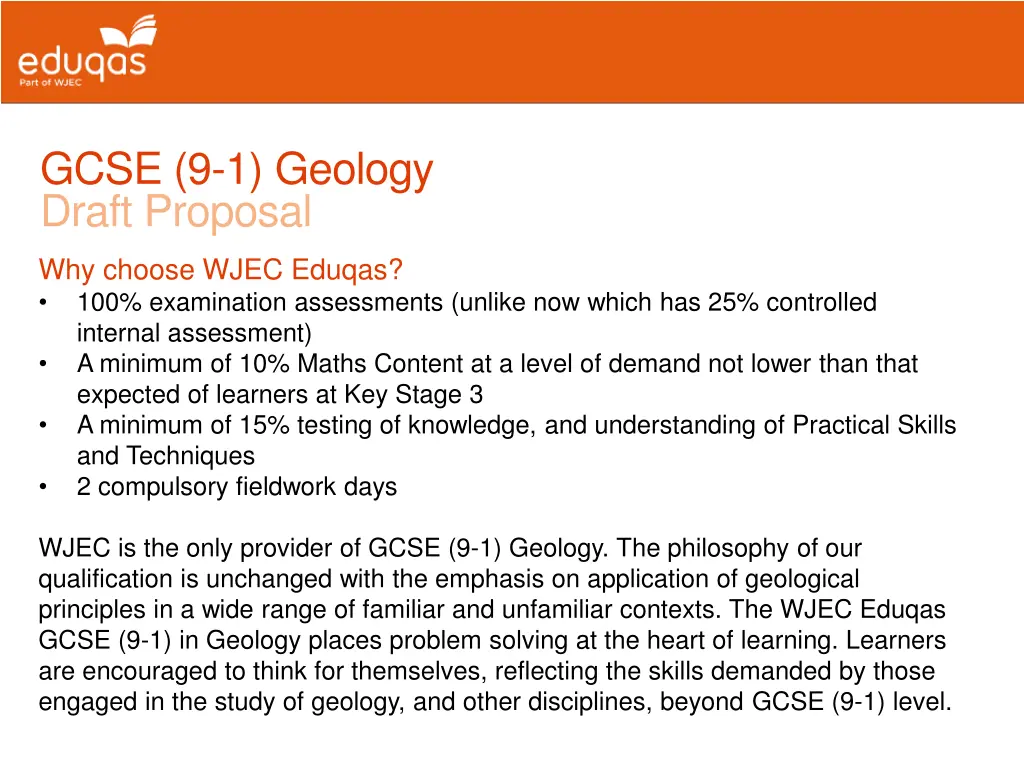 gcse 9 1 geology draft proposal 2