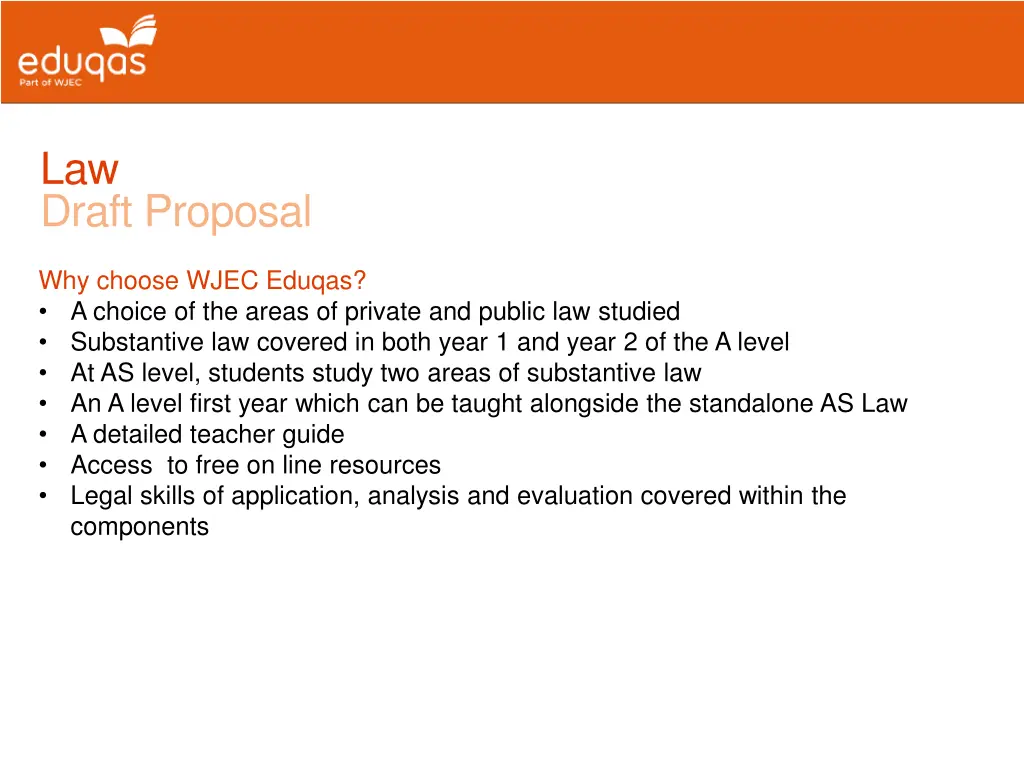 law draft proposal