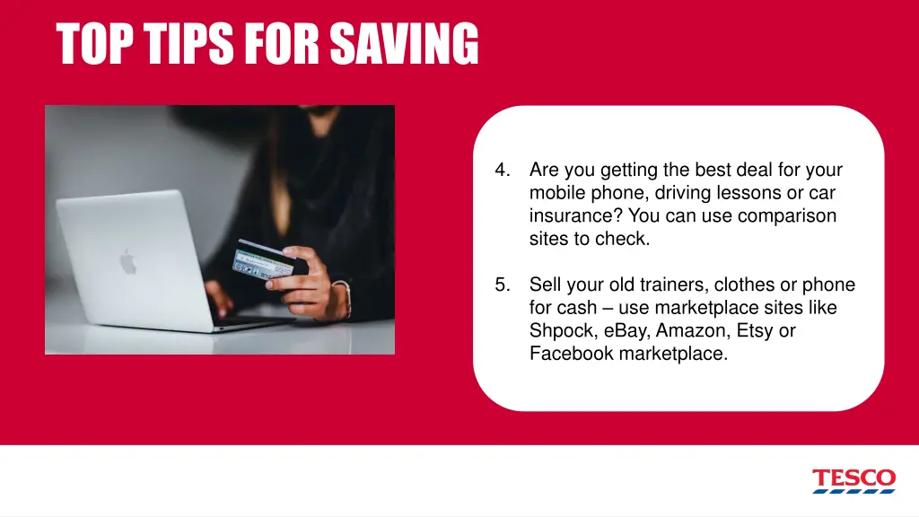 top tips for saving 1