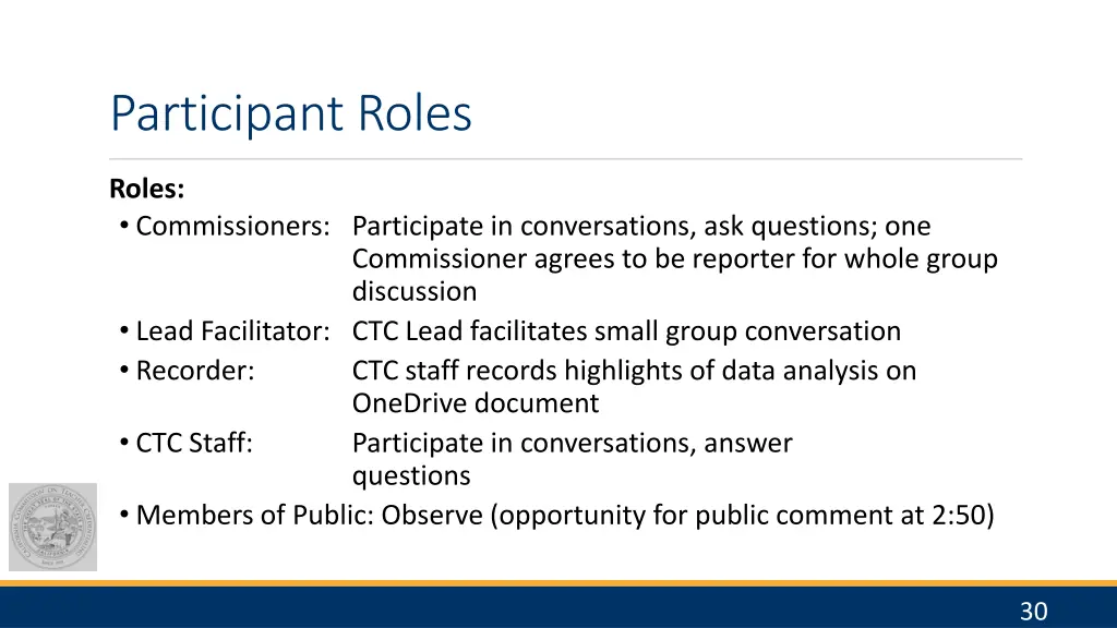 participant roles 1