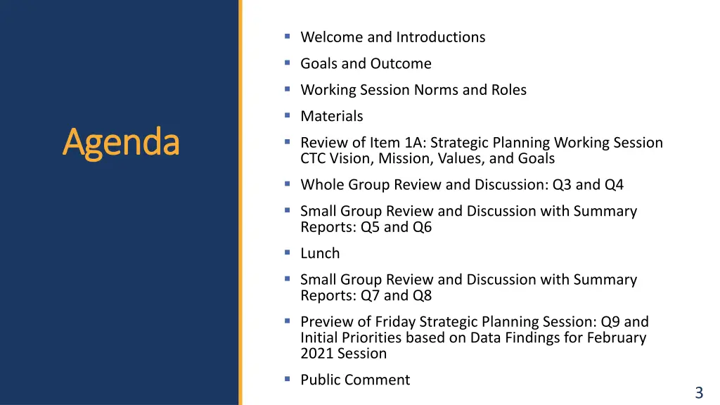 welcome and introductions goals and outcome