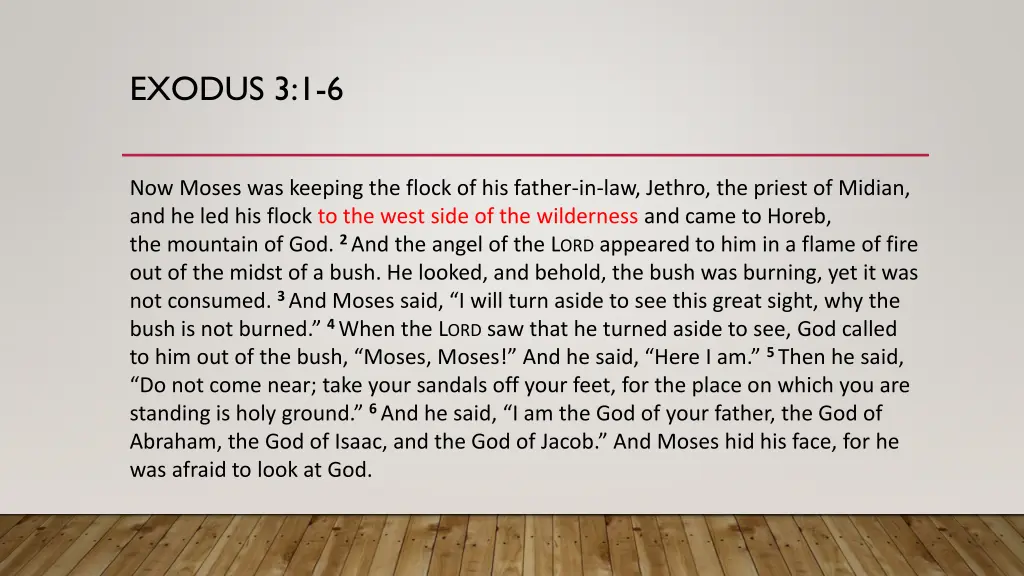 exodus 3 1 6