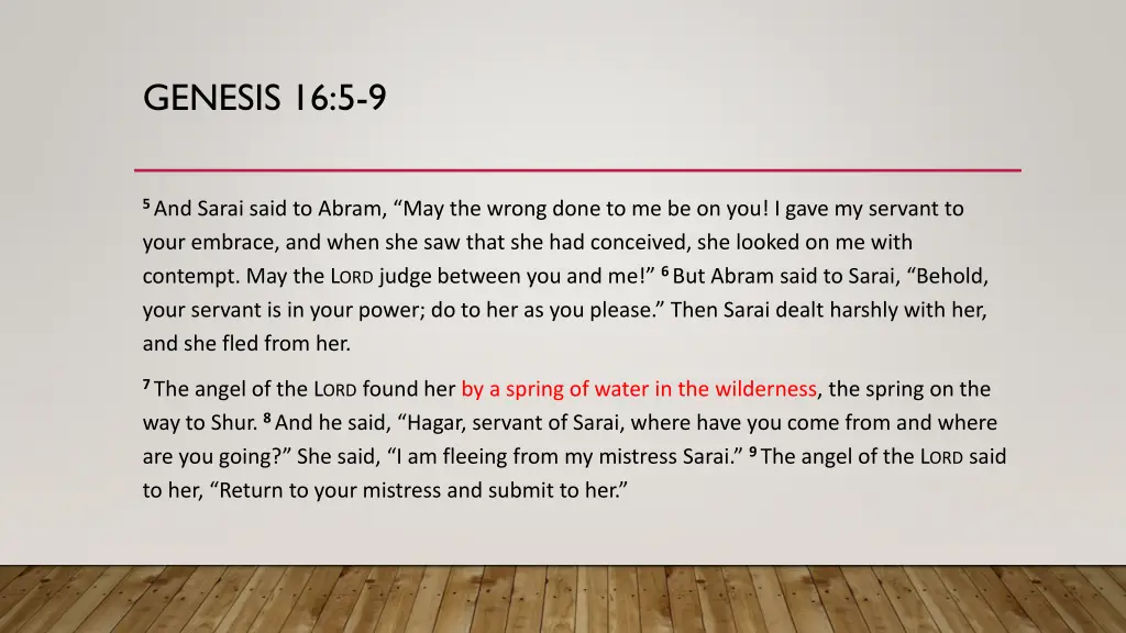 genesis 16 5 9