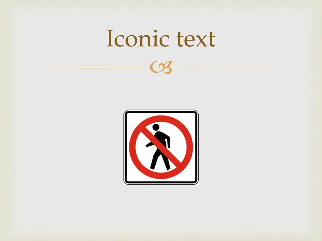 iconic text