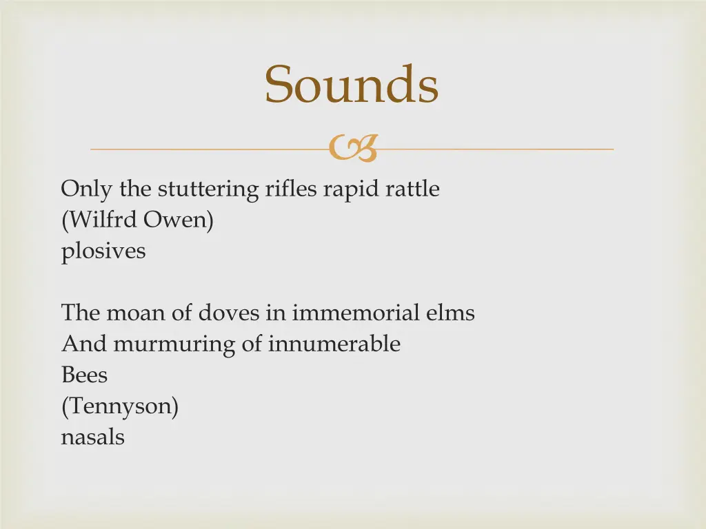 sounds