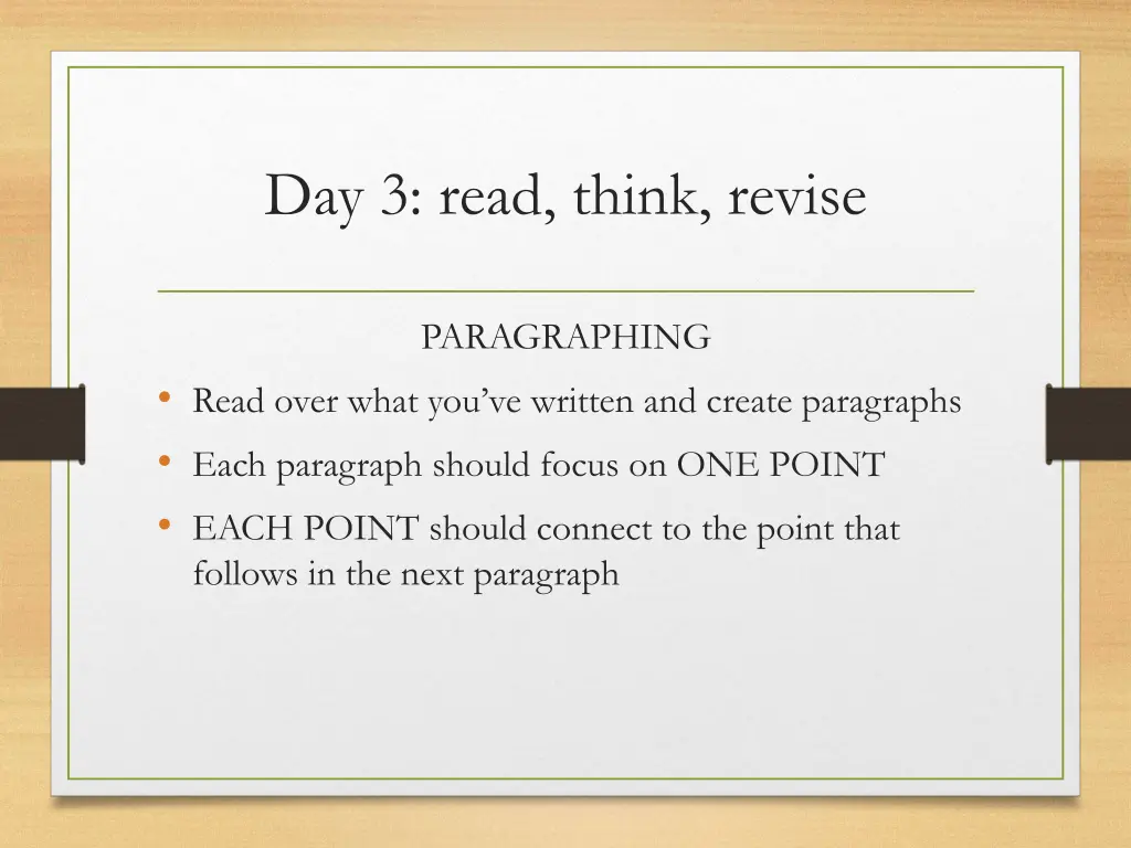 day 3 read think revise 2