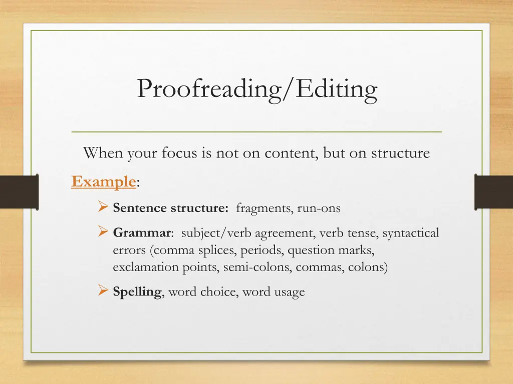 proofreading editing