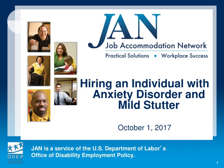hiring an individual with anxiety disorder