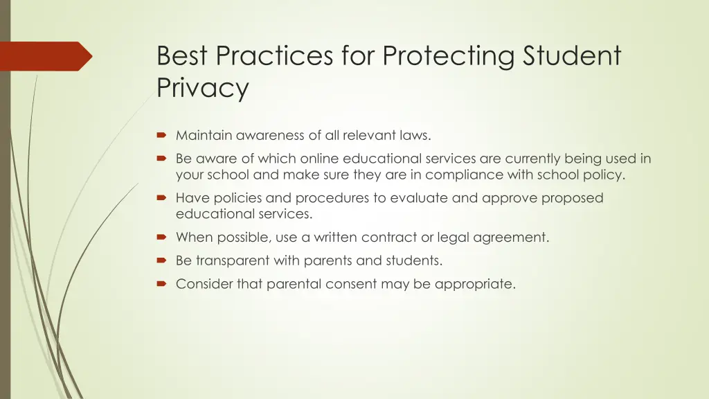 best practices for protecting student privacy