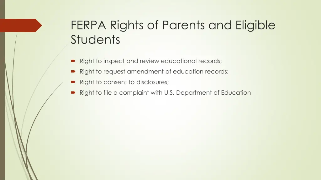 ferpa rights of parents and eligible students