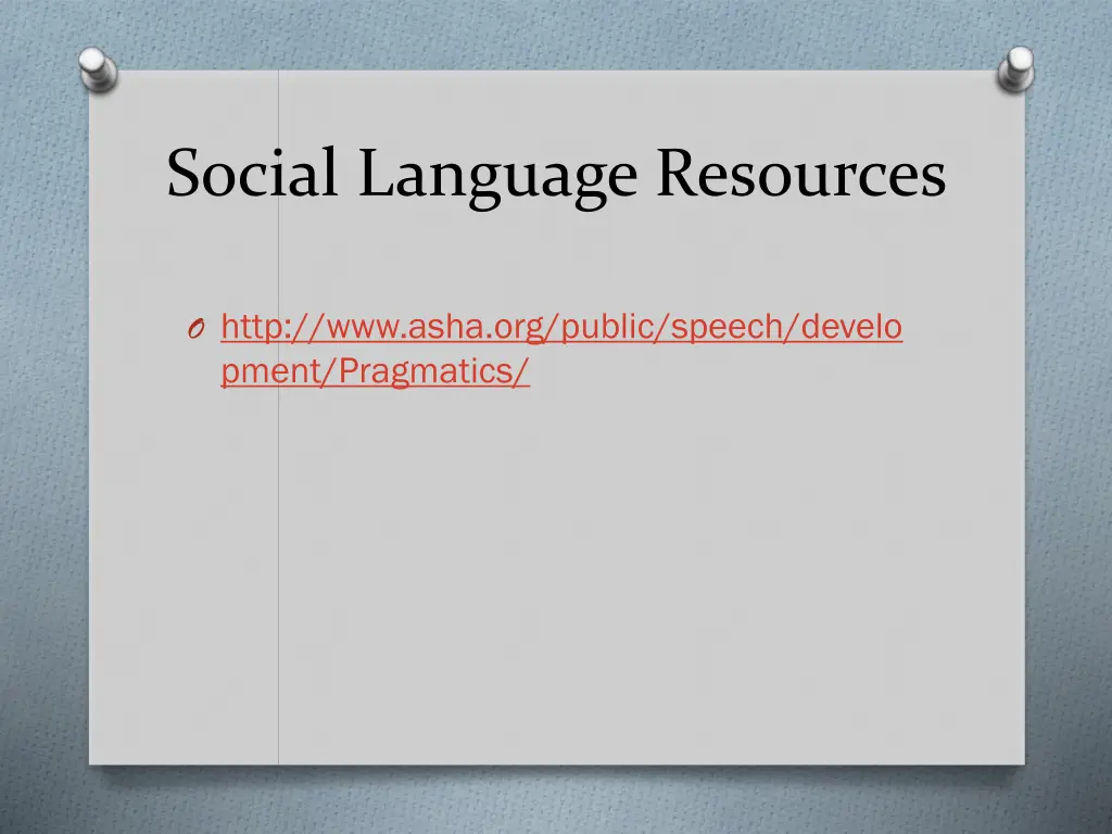 social language resources