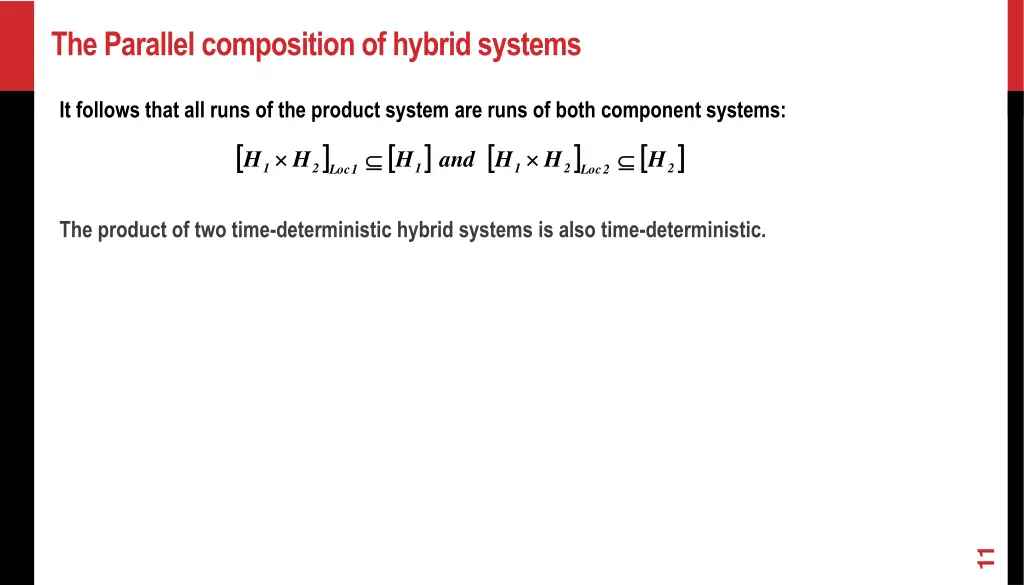 the parallel composition of hybrid systems 1