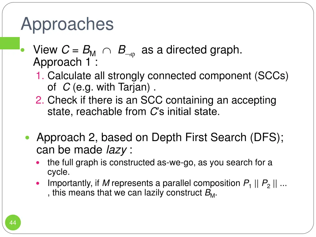 approaches