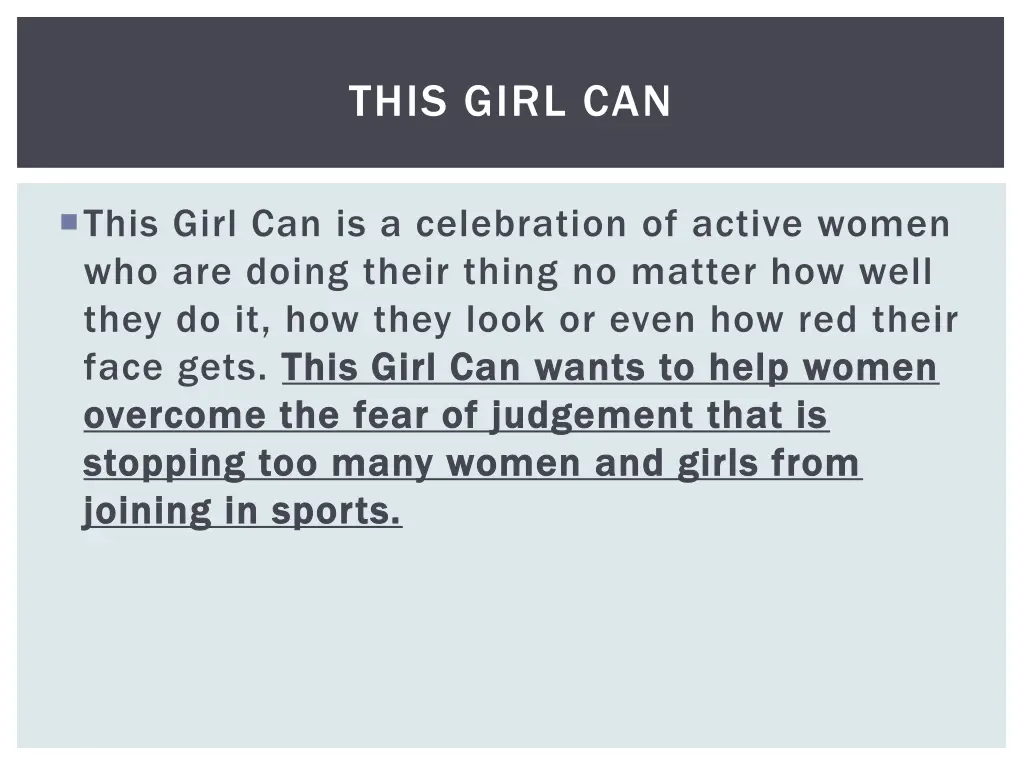 this girl can