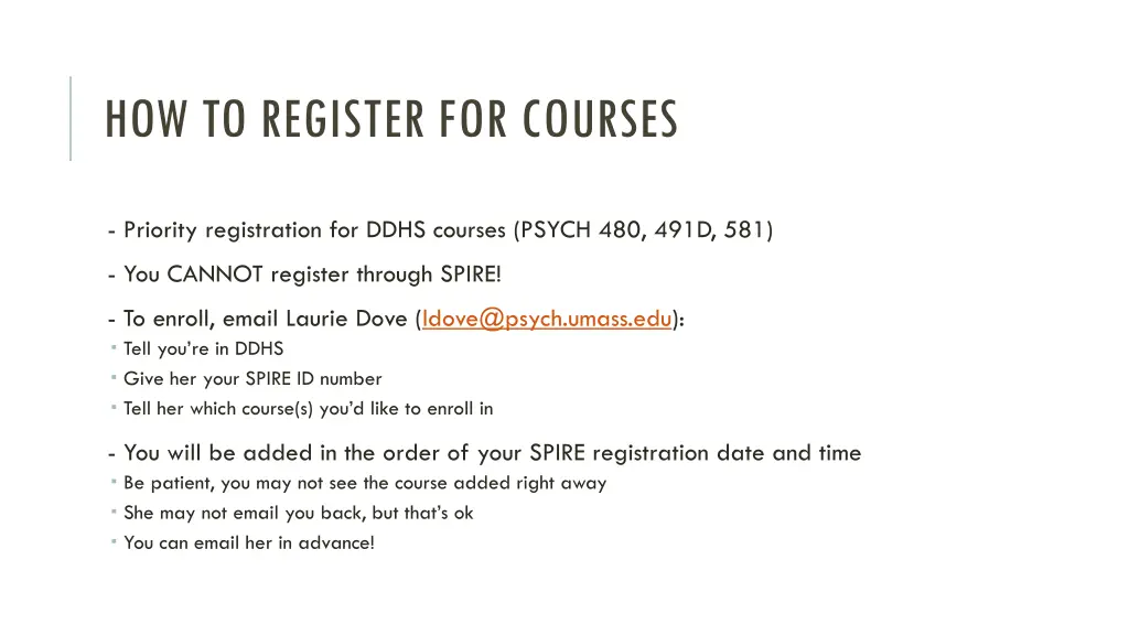 how to register for courses