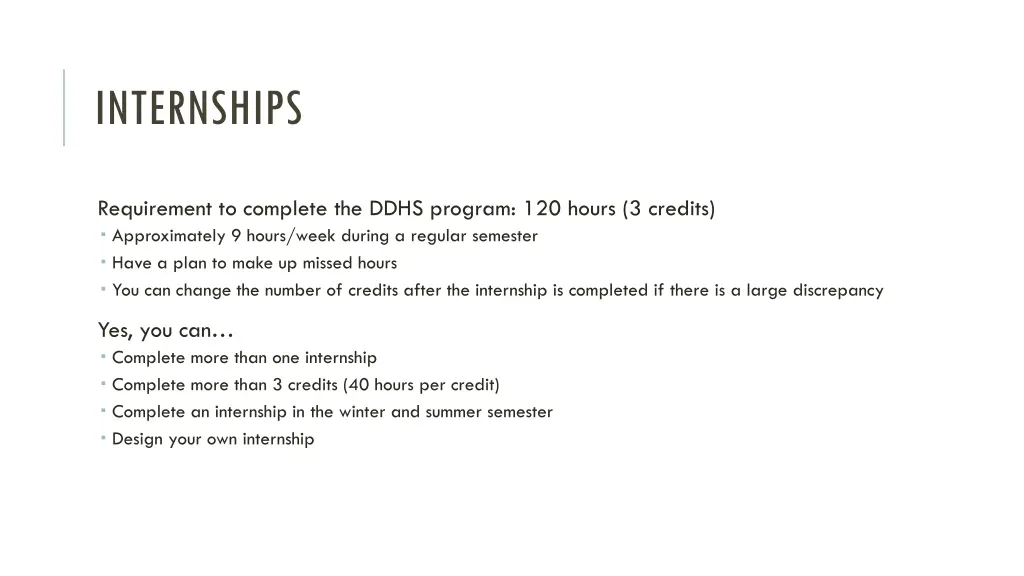 internships