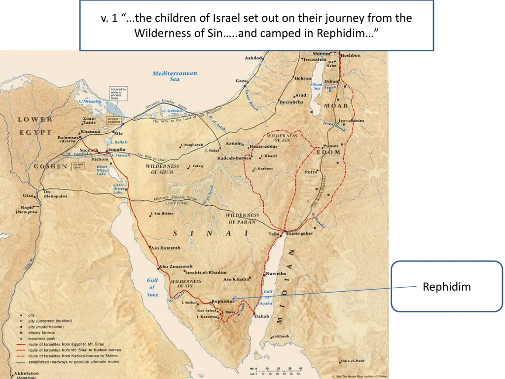 v 1 the children of israel set out on their