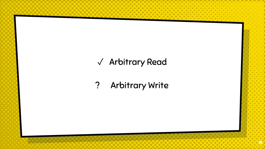 arbitrary read