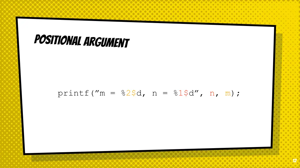 printf m 2 d n 1 d n m