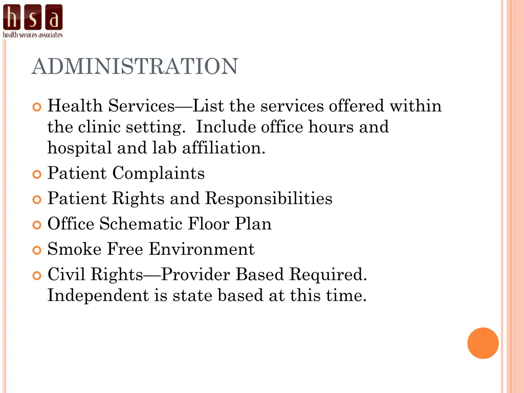 administration