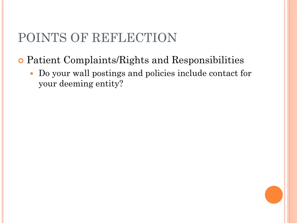 points of reflection 1