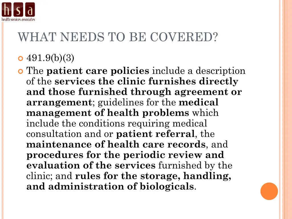 what needs to be covered