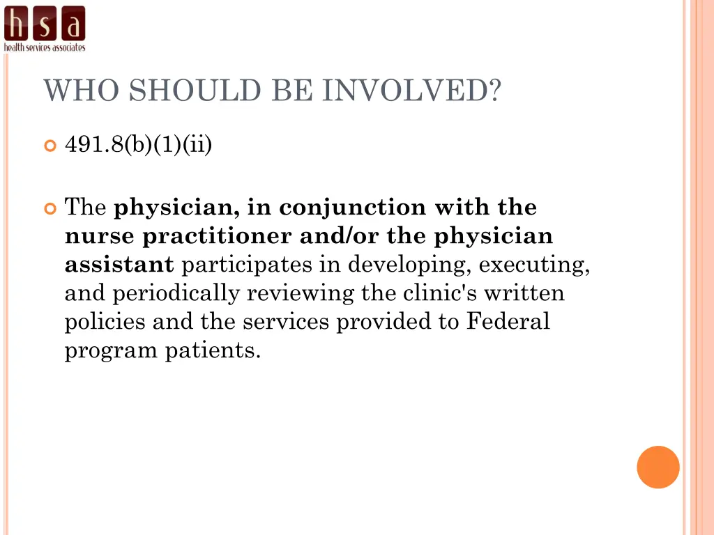 who should be involved