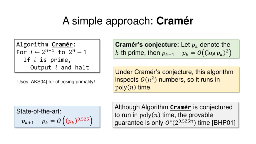 a simple approach cram r