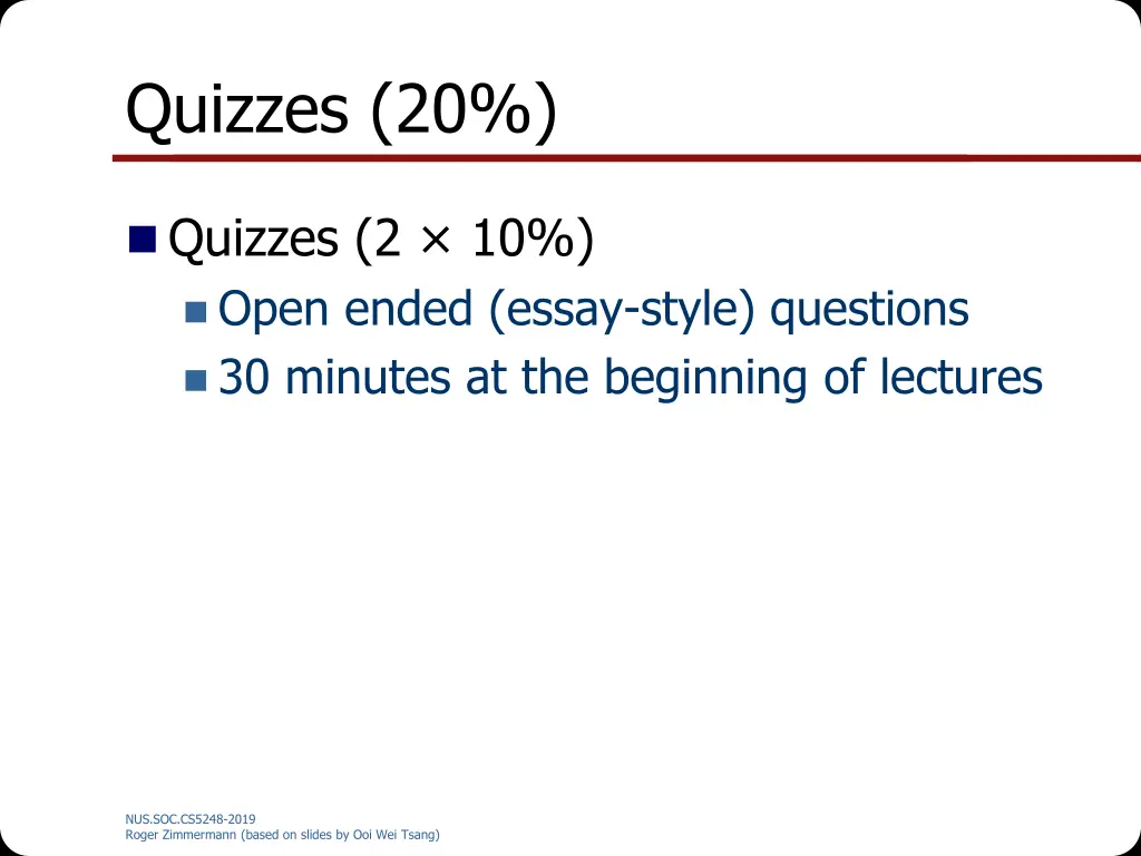 quizzes 20