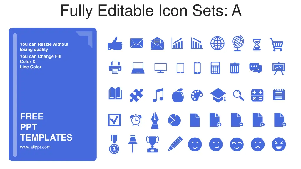 fully editable icon sets a