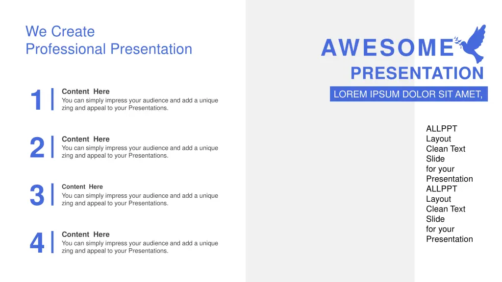we create professional presentation
