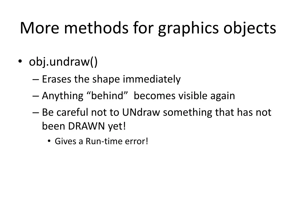 more methods for graphics objects 1