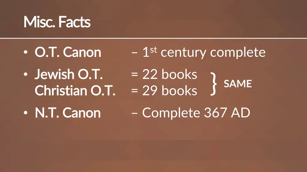 misc facts misc facts