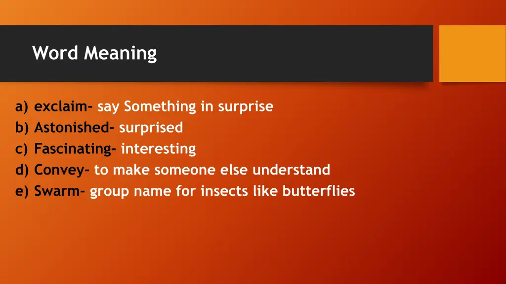 word meaning
